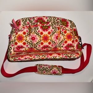 Vera Bradley Metropolitan Laptop Weekend Folkloric Floral Bag
